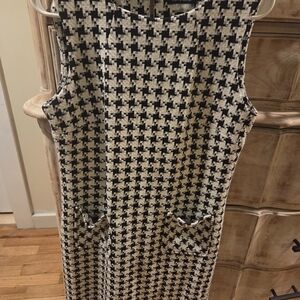 Tommy Hilfiger Black and White Houndstooth Mini Dress